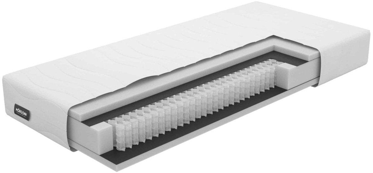 Mörgenn Cambridge Hybrid Matras - Pocketverting + Hybride Schuim Matras - 3D Band - Medium Ligcomfort - 21cm dik - 100x200 cm