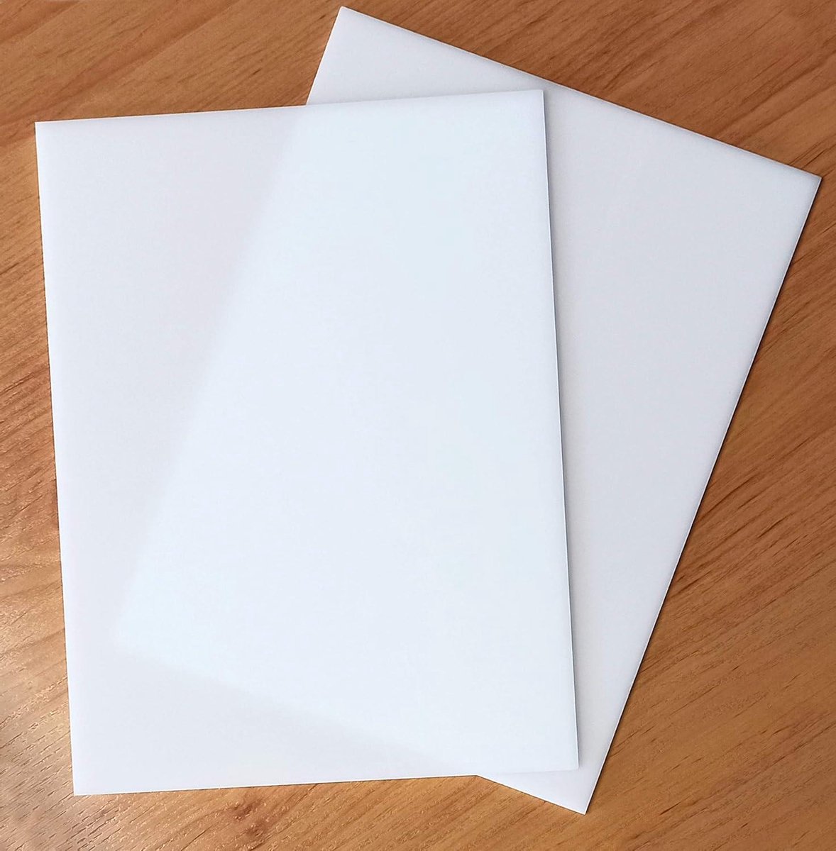 Acryl Platen - Hardplastic Plaat - Doe-het-zelf Projecten - Weerbestendig Materiaal - 2 stuks A3 - Mat Wit