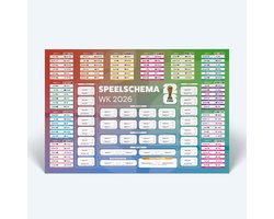 WK 2026 Speelschema | Poster Neutraal | A2 | 59,4 x 42 cm