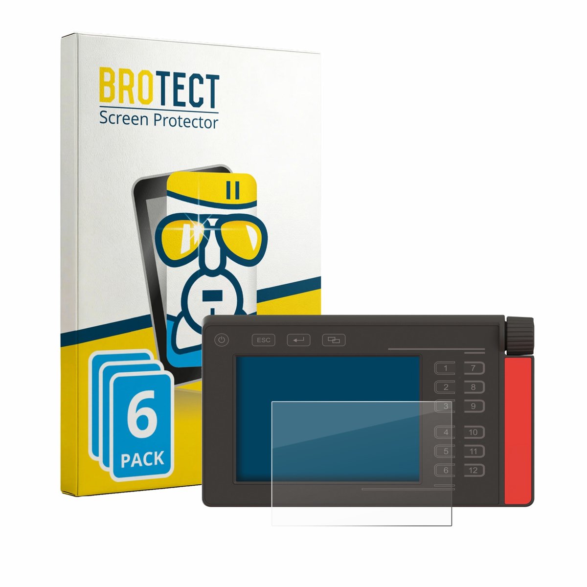Screenprotector 6 Stuks voor Müller Elektronik SMART570 Beschermglas transparant