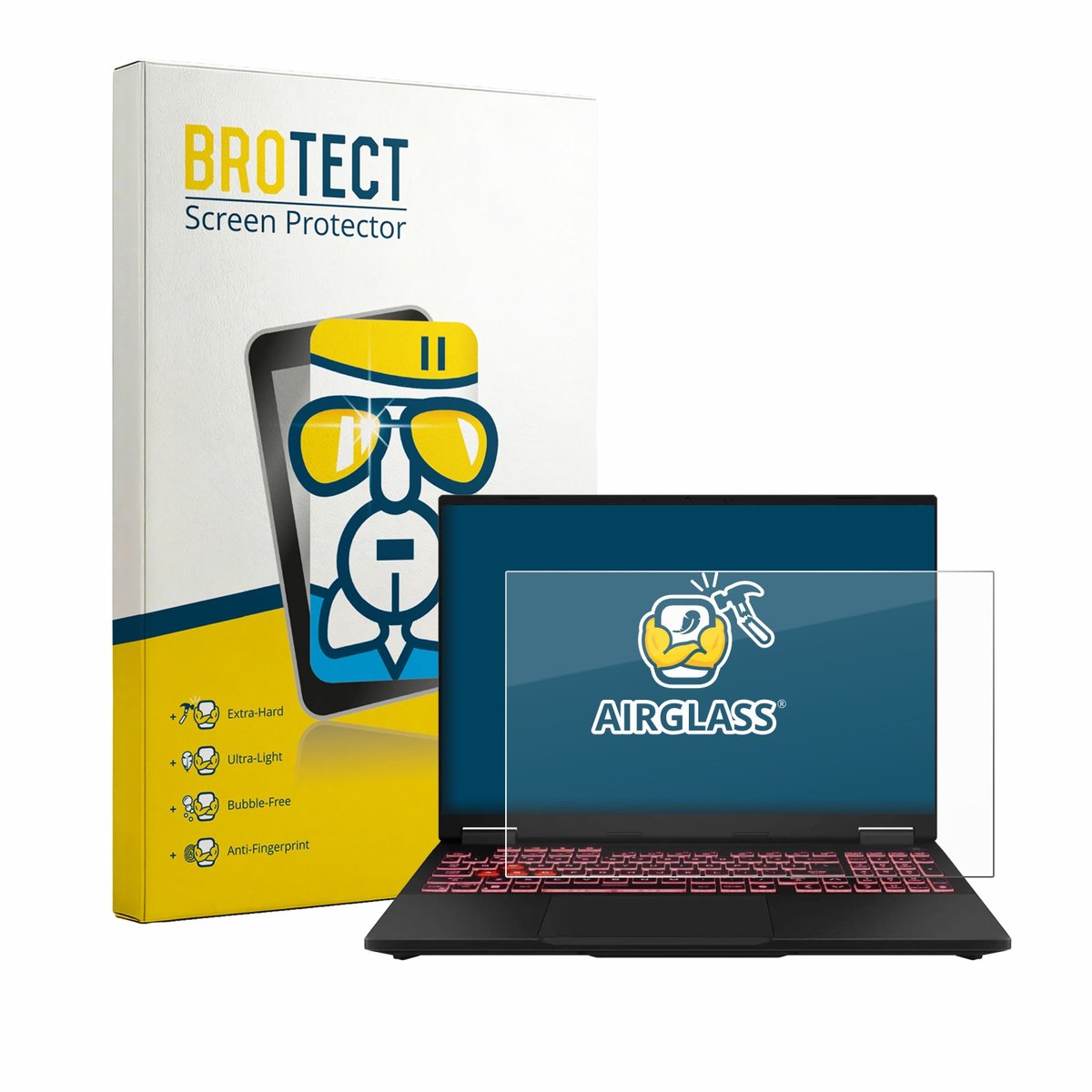 Screenprotector voor ASUS TUF Gaming F16 FX608 Beschermglas transparant