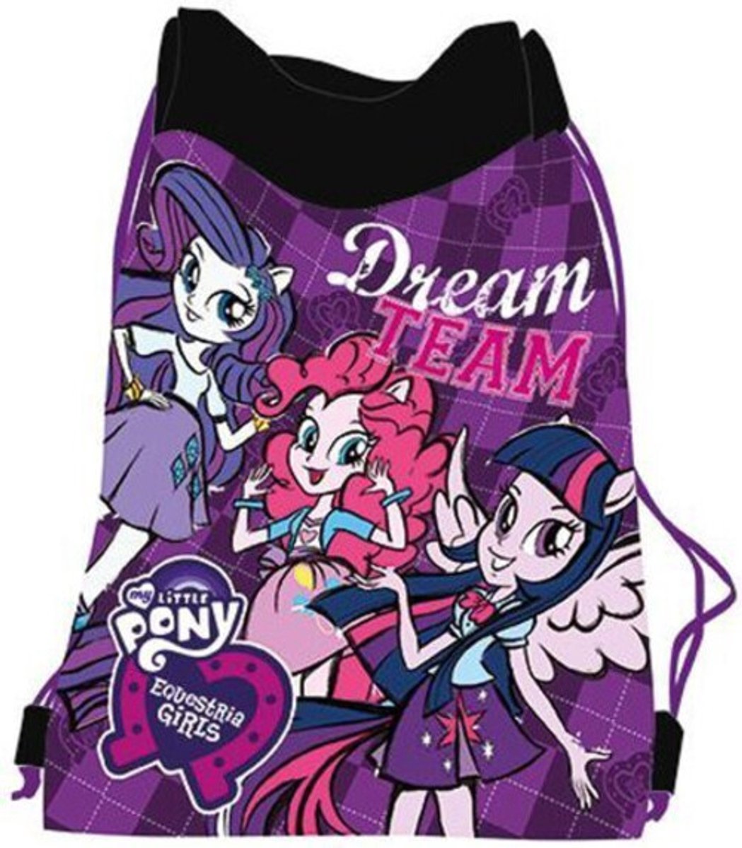 My Little Pony Equestria Meisjes Gymtas Paars - Schooltas