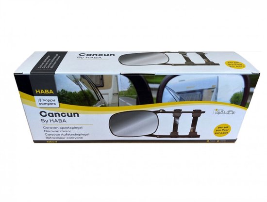 Haba Opzetspiegel Cancun (2st) - Opzetspiegels - Set van 2 - Universeel - Eenvoudige bevestiging - Compact - Zwart van HABA — afbeelding 4