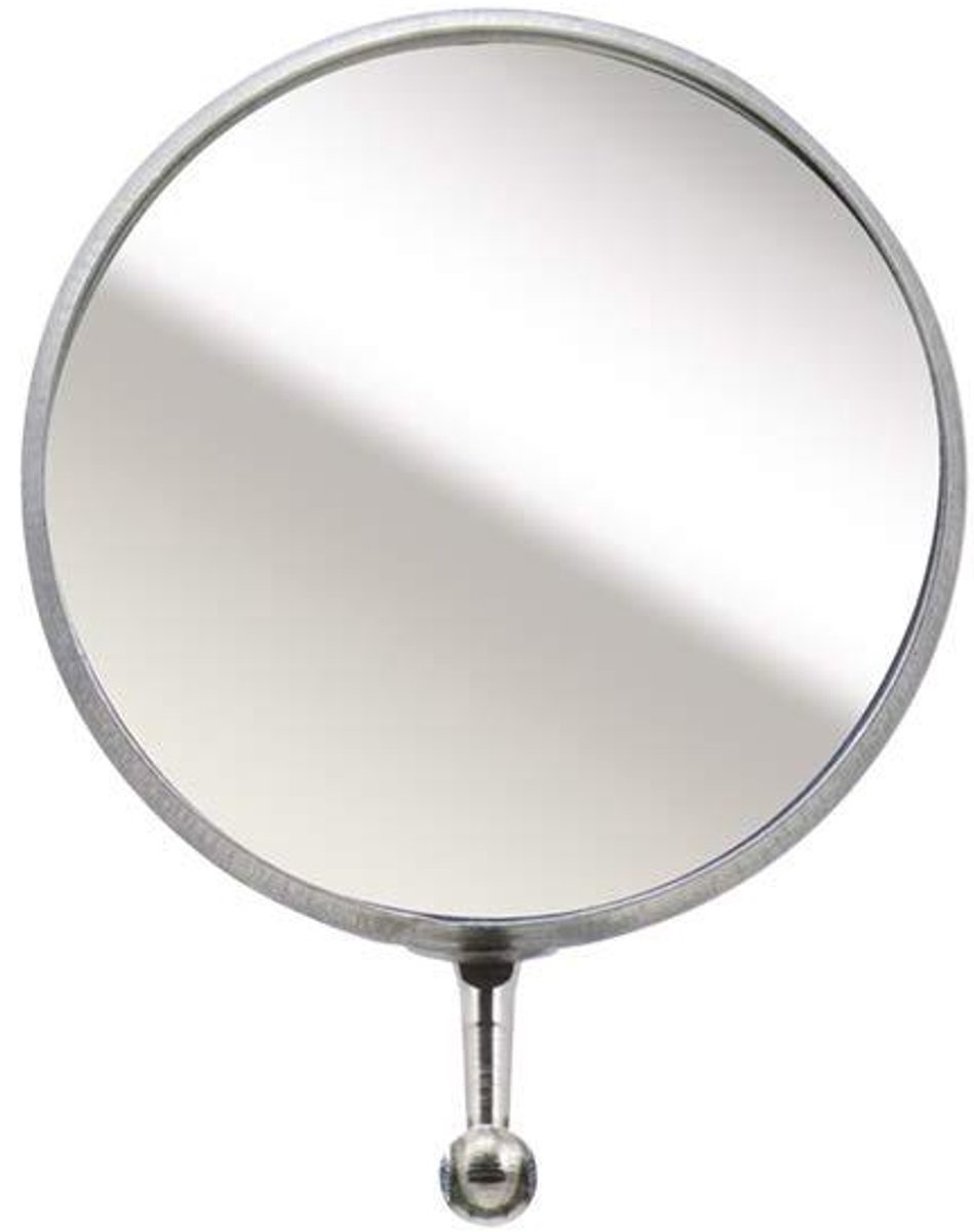 Inspectiespiegel Vervangend Hoofd - Ronde Spiegel - Onderdelen Inspecteren - Dubbelzijdig Reflector - 2-1/4 Inch Diameter - Zilver