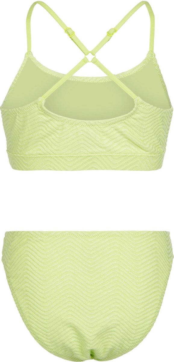 Brunotti Sofia-Chevron Bikini Set Daiquiri Sportieve Bikini Set Meisjes Verstelbare Bandjes 128 Groen