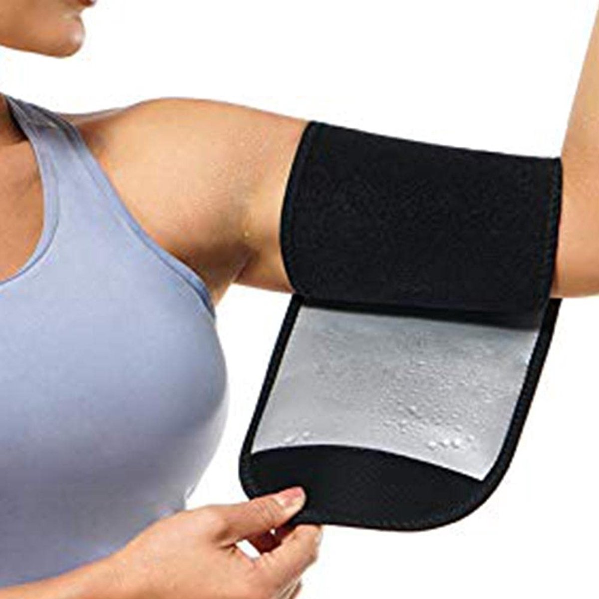 Dailygoody - Armtrimmers - Trainingarmvetverminderende Banden - Verstelbaar en comfortabel - Zilver - Sportaccessoires - Perfect voor vrouwen