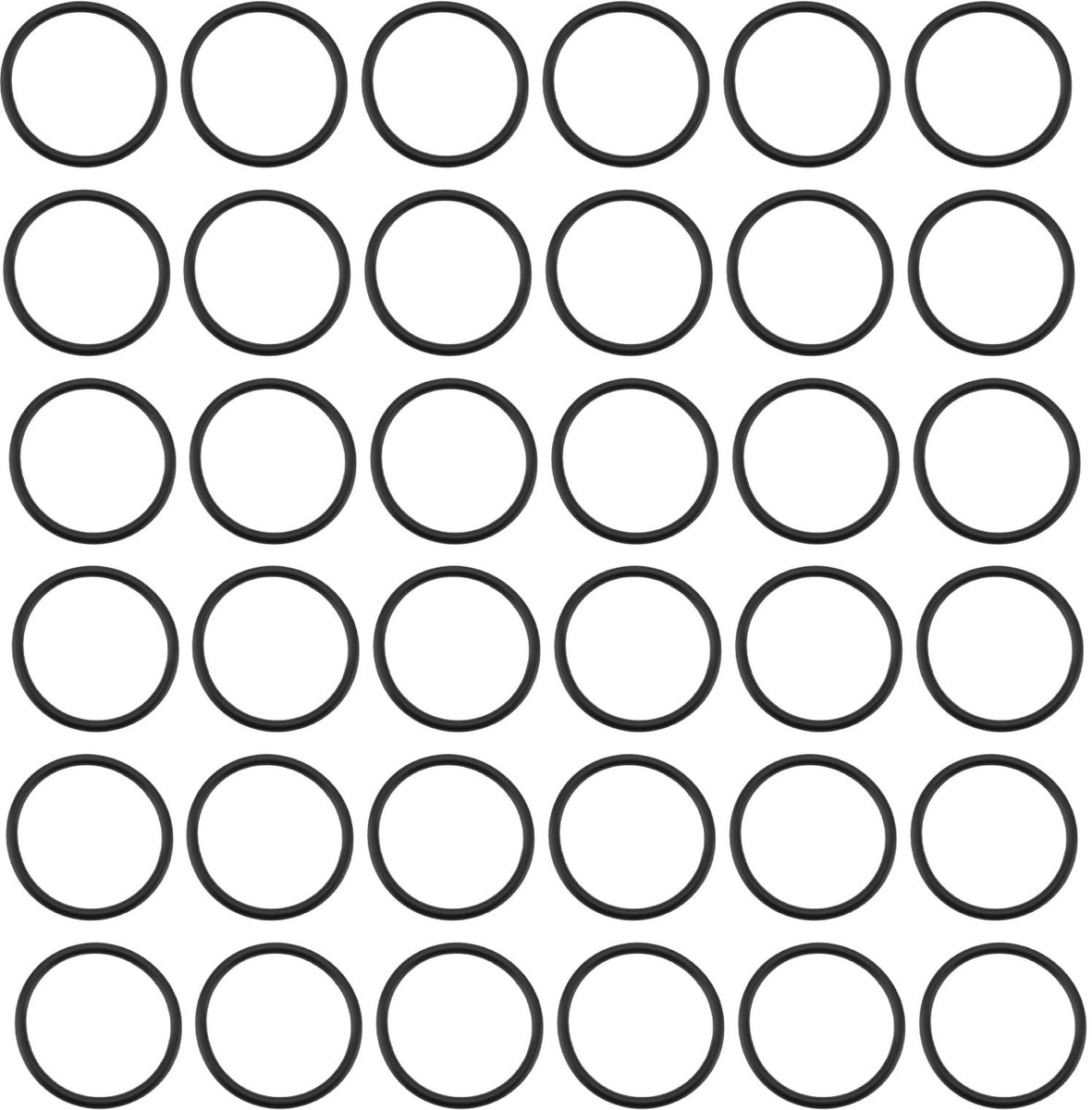 Dailygoody - nitrilrubber O-ringen - 100 stuks - sterke afdichting - 21 x 18 x 1,5 mm - geschikt voor filters en waterleidingen