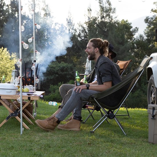 Naturehike ultralichte campingstoel opvouwbaar - Compacte outdoor stoel met Aluminium Frame en Opbergtas - Tot 120 kg - 44 × 46 × 103 cm- Voor Kamperen, Wandelen, Vissen, Strand & Picknick — afbeelding 4