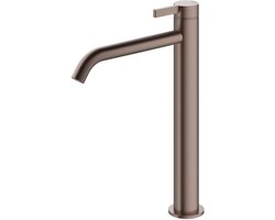 Hotbath Ace – Wastafelmengkraan – zonder Waste – Hoog – Geborsteld Koper PVD – Opbouw – Messing – V01 Hotbath Ace – Wastafelmengkraan – zonder Waste – Hoog – Geborsteld Koper PVD – Opbouw – Messing – V01