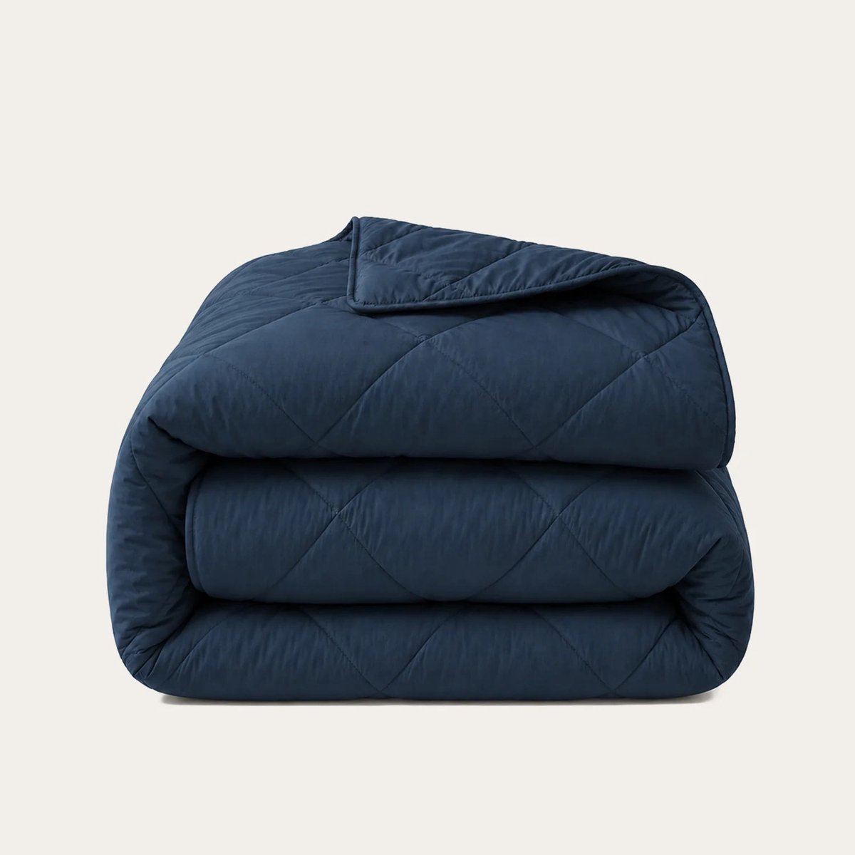 HappyBed Dekbed zonder overtrek 140x200 - Bedrukt dekbed zonder hoes - Hoesloos Dekbed met Print - Wasbaar - Eenpersoonsdekbed - Midnight Navy