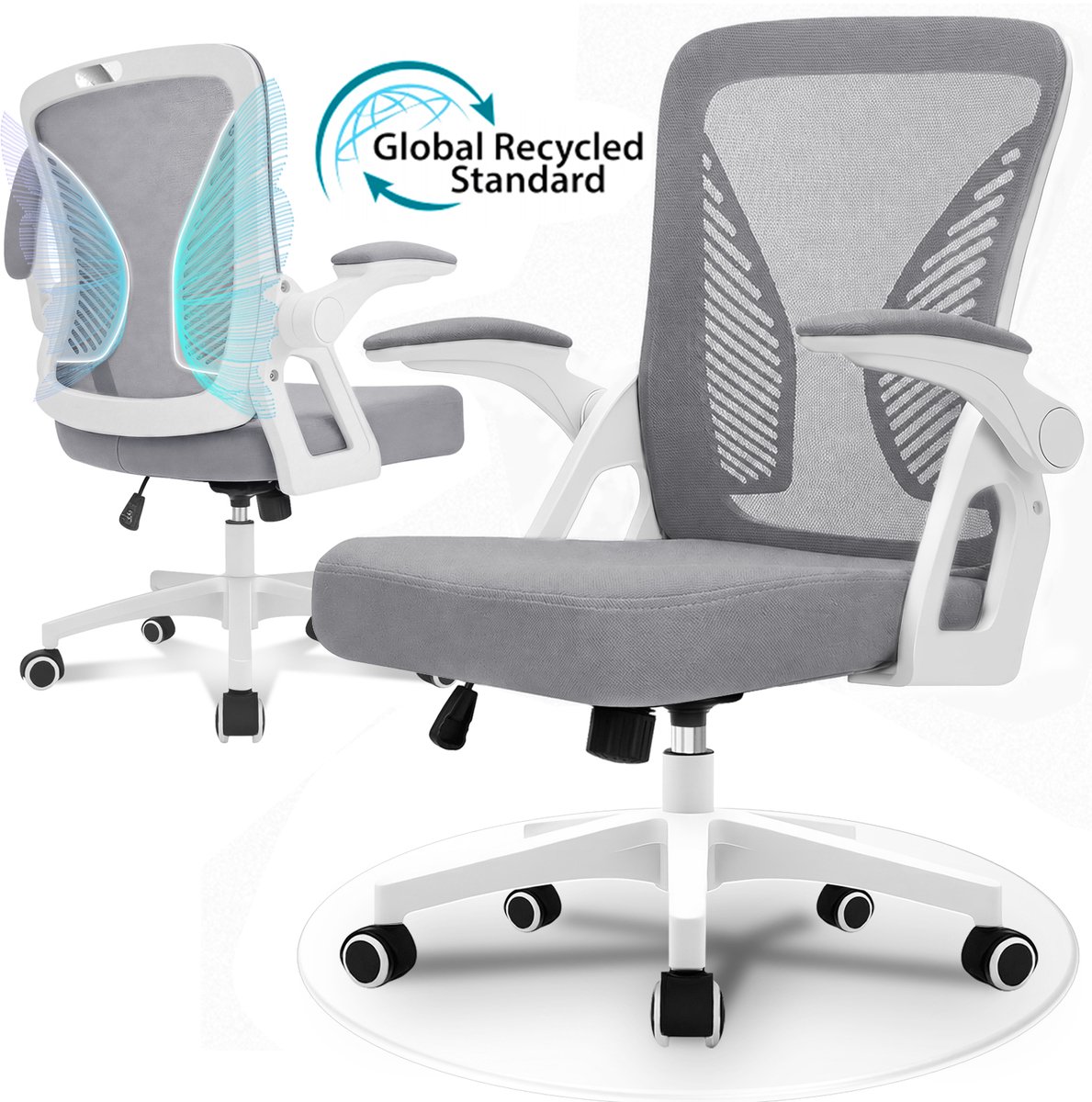 Milacyee Ergonomische Bureaustoel met - Milacyee - €67,90