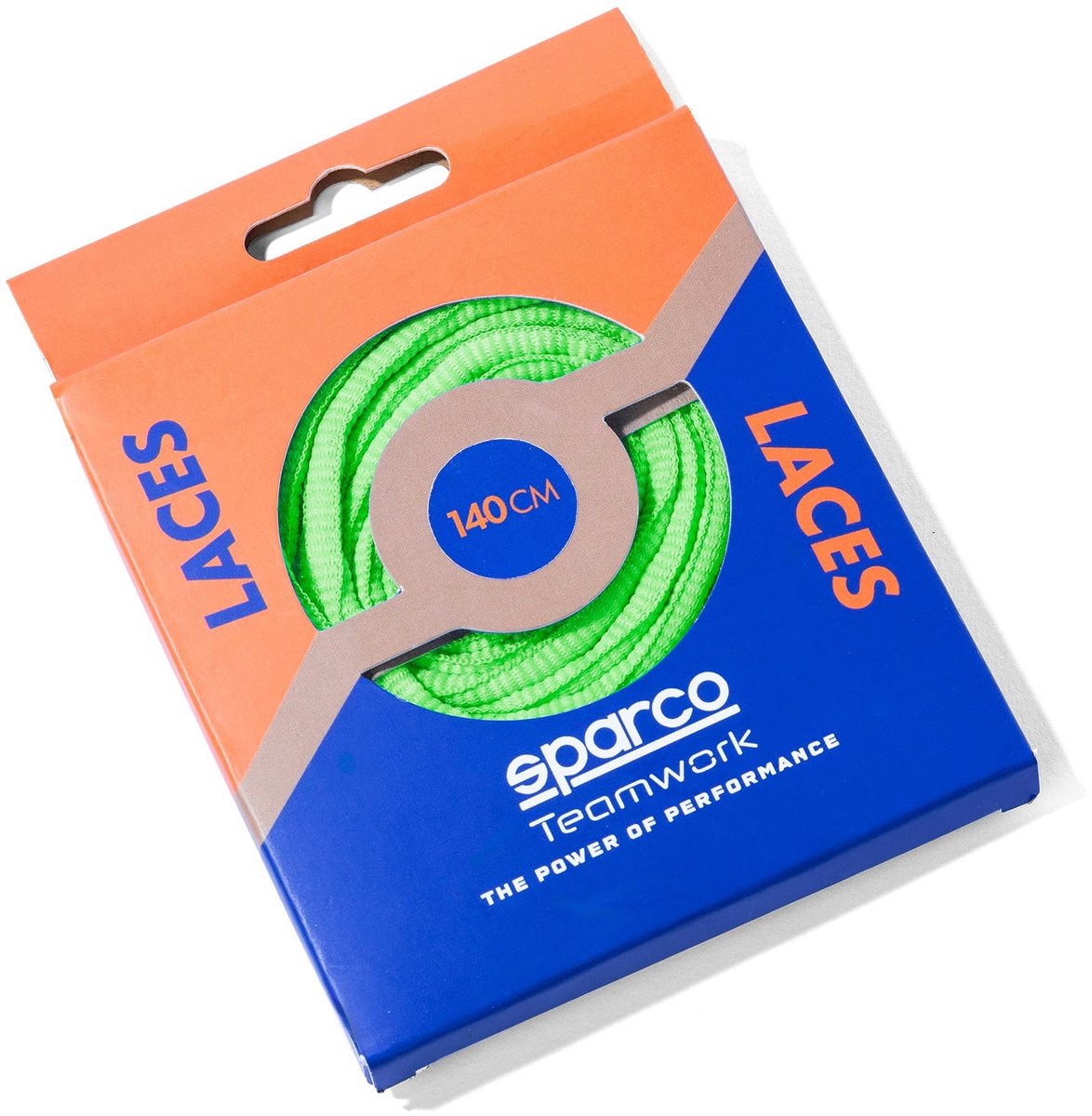 Sparco Veters Scarpe Accessoires - Lichtblauw/Groen/Geel/Zwart/Marineblauw — 140cm