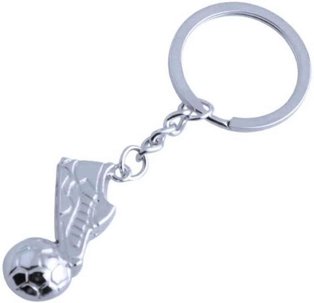Metalen Sleutelhanger met Voetbal en Sneakers Pendant - Perfect Cadeau voor Verjaardag, Valentijnsdag en Kerst voor Mannen en Vrouwen