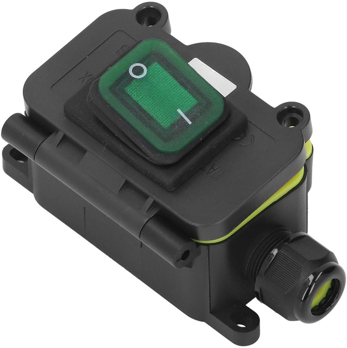 Dailygoody - Waterdichte Aansluitdoos - Schakelaar - Flexibele installatie - Geschikt voor Externe Verlichting - Veelzijdig gebruik - Voor buiten - Mo...