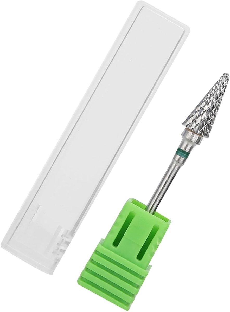 Tungsten Steel Nail Art Manicure Drill Bits - Electric Pedicure Grinding Head - Geschikt voor Nagels - Vervang Kleine Slijpwiel met Handvat - Groen, Blauw, Rood