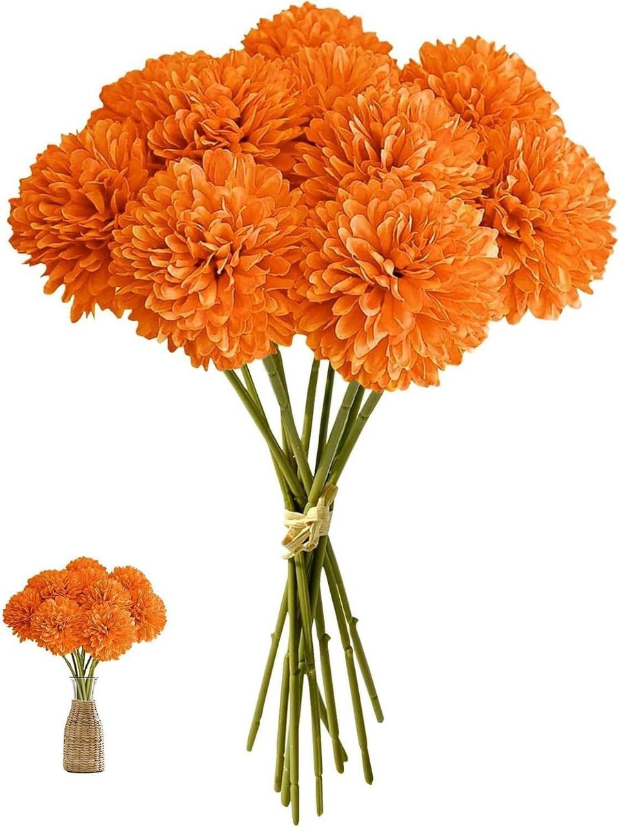 Realistische Kunstbloem Hydrangea en Chrysanthemum Bal - Stabiele Decoratieve Boeketten vo