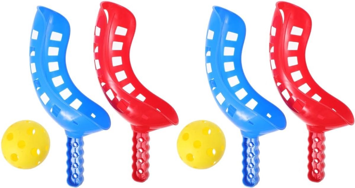 2 Sets Scoop Ball Catching Game met Ballen - Buiten Speelgoed voor Kinderen, Verjaardagscadeau, Tuin- en Lawn Spelletjes voor Jongens