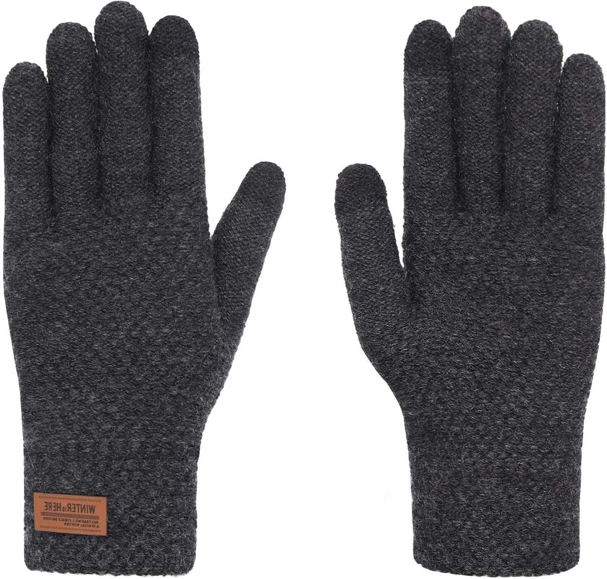 Touchscreen Winterhandschoenen voor Dames en Heren - Rekbare Gebreide Thermische Warmte, Winddicht voor Fietsen, Skiën en Hardlopen
