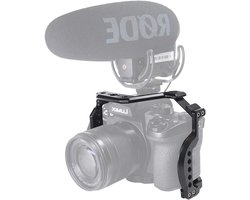 Camera Cage voor Panasonic G95/G85 met NATO Rail, Koudschuh en 3/8"-16 Accessoire Bevestigingsgat voor Videoproductie
