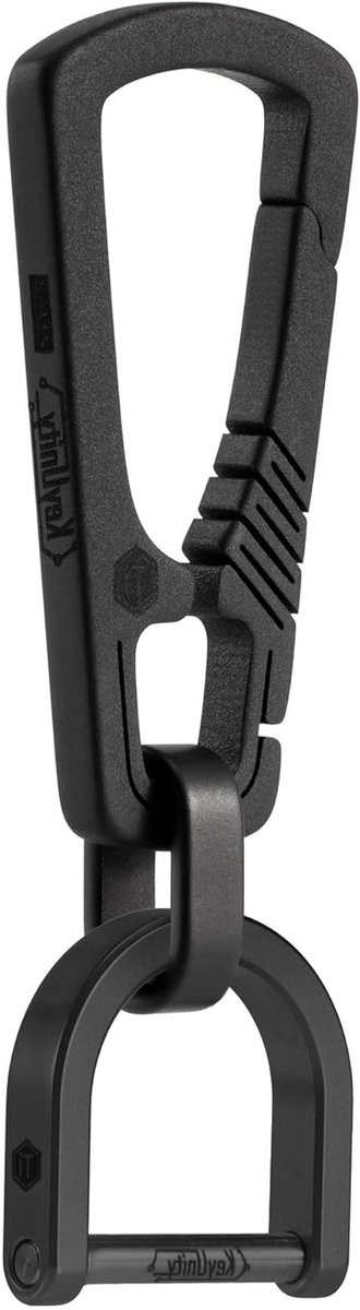 Titanium EDC Carabiner Sleutelhanger met D-Ring, Snelle Ontgrendeling en Duurzaam Ontwerp voor Sleutels en Accessoires