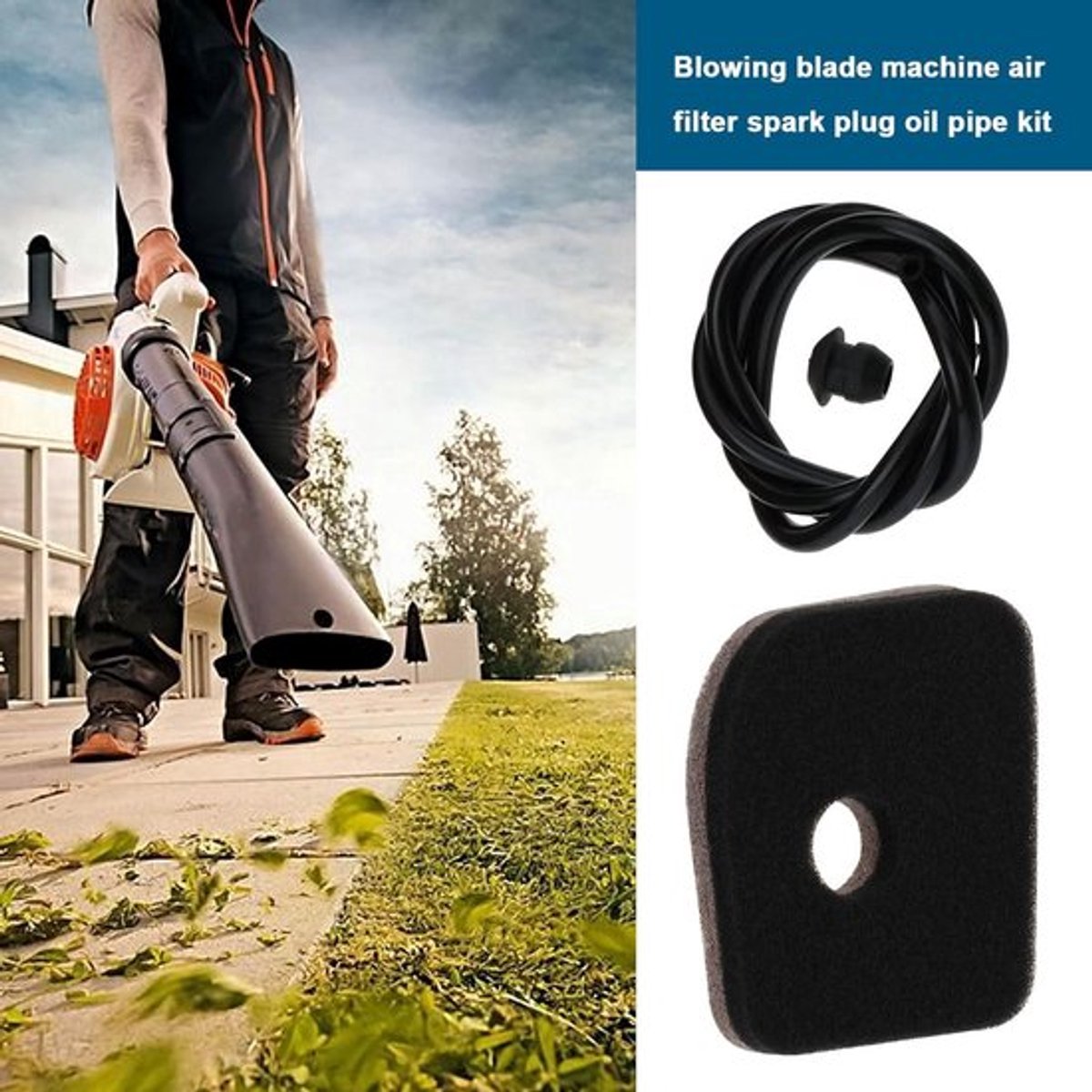 Bladblazer Luchtfilter Kit 42411201800 Compatibel met STIHL BG56 BG56C SH56C - Luchtfilter Service Kit - Accessoires – foto 2