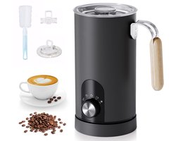 NAVOBIZ 5-in-1 melkopschuimer - Melkschuimer - Koffie opschuimer - Bereiding tot 60 °C - Automatische uitschakeling - Zwart