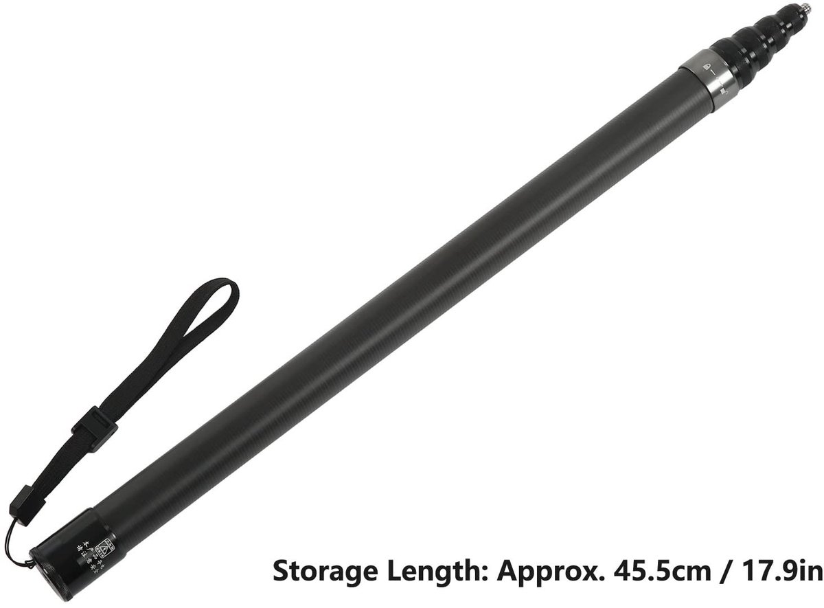 Microfoon Boomarm - Verlengpaal - Filmopnames - 9 Delig Verstelbaar - 45.5cm Ingeklapt