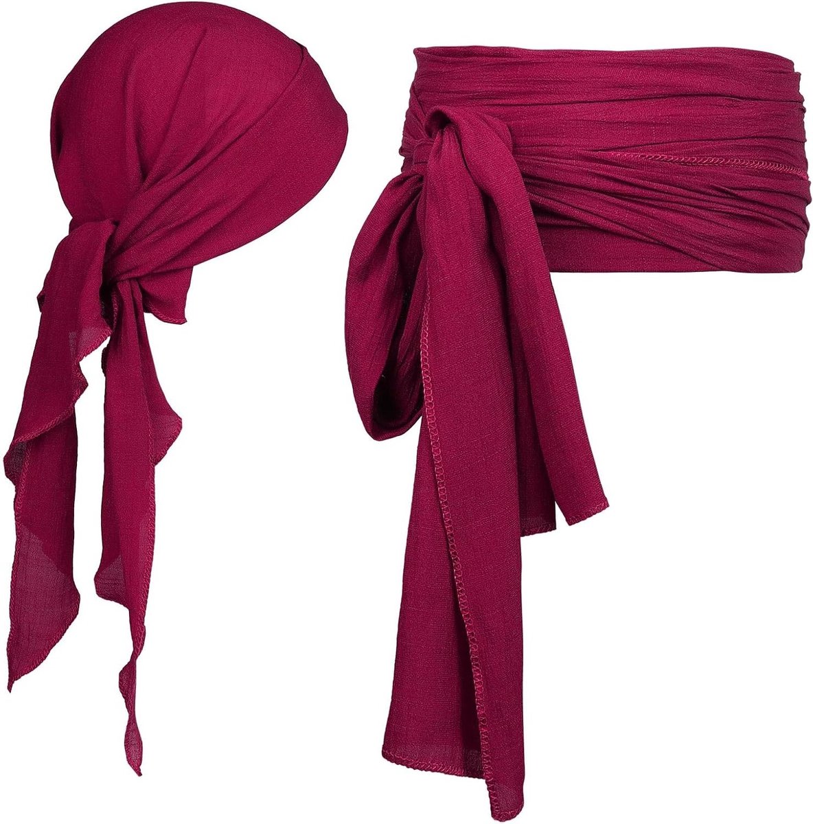 Piratenkostuum voor Mannen en Vrouwen met Hoed, Riem en Sjaal - Middeleeuwse Accessoires voor Halloween en Verkleedfeest