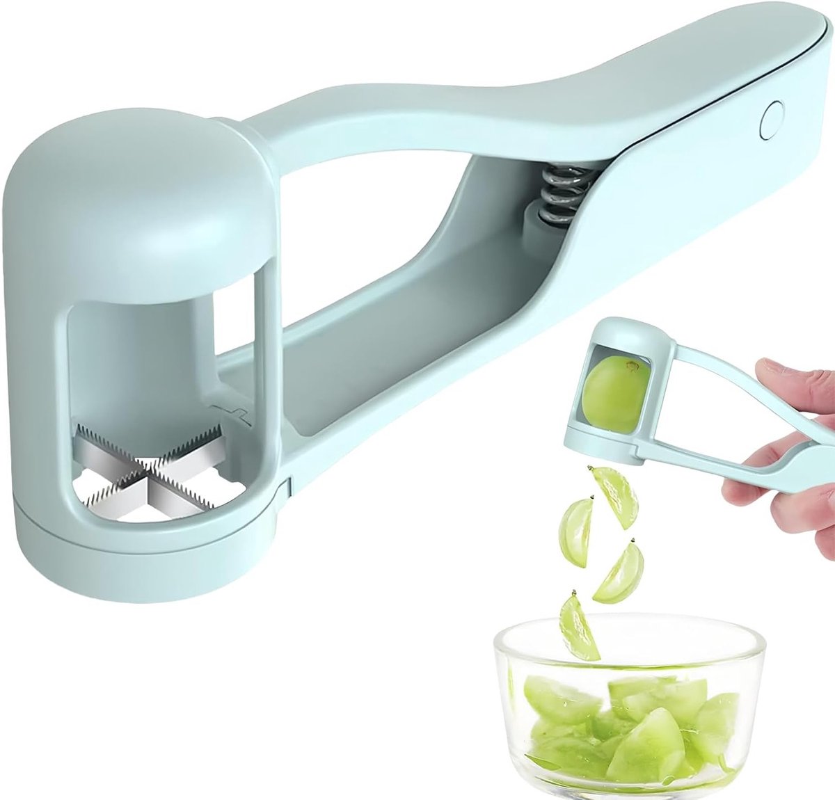 Fruit Snijder voor Peuters en Baby's - Ideaal voor Druiven, Kersen, Aardbeien en Groenten - Veilig en Handig Keukenaccessoire