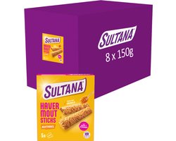 Sultana Havermoutsticks - Naturel - 8 x 150 gram
