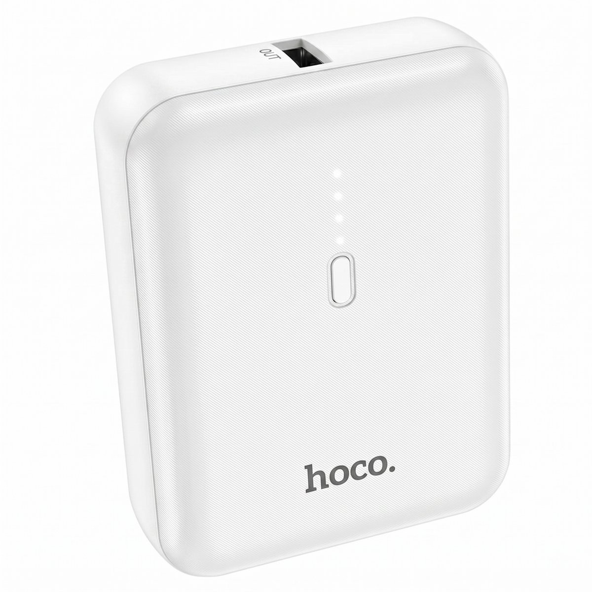 Hoco Mini Powerbank 5000 mAh - Compacte Noodlader - Met LED Indicator - Ideaal voor Telefoon & Draadloze Oortjes - Wit