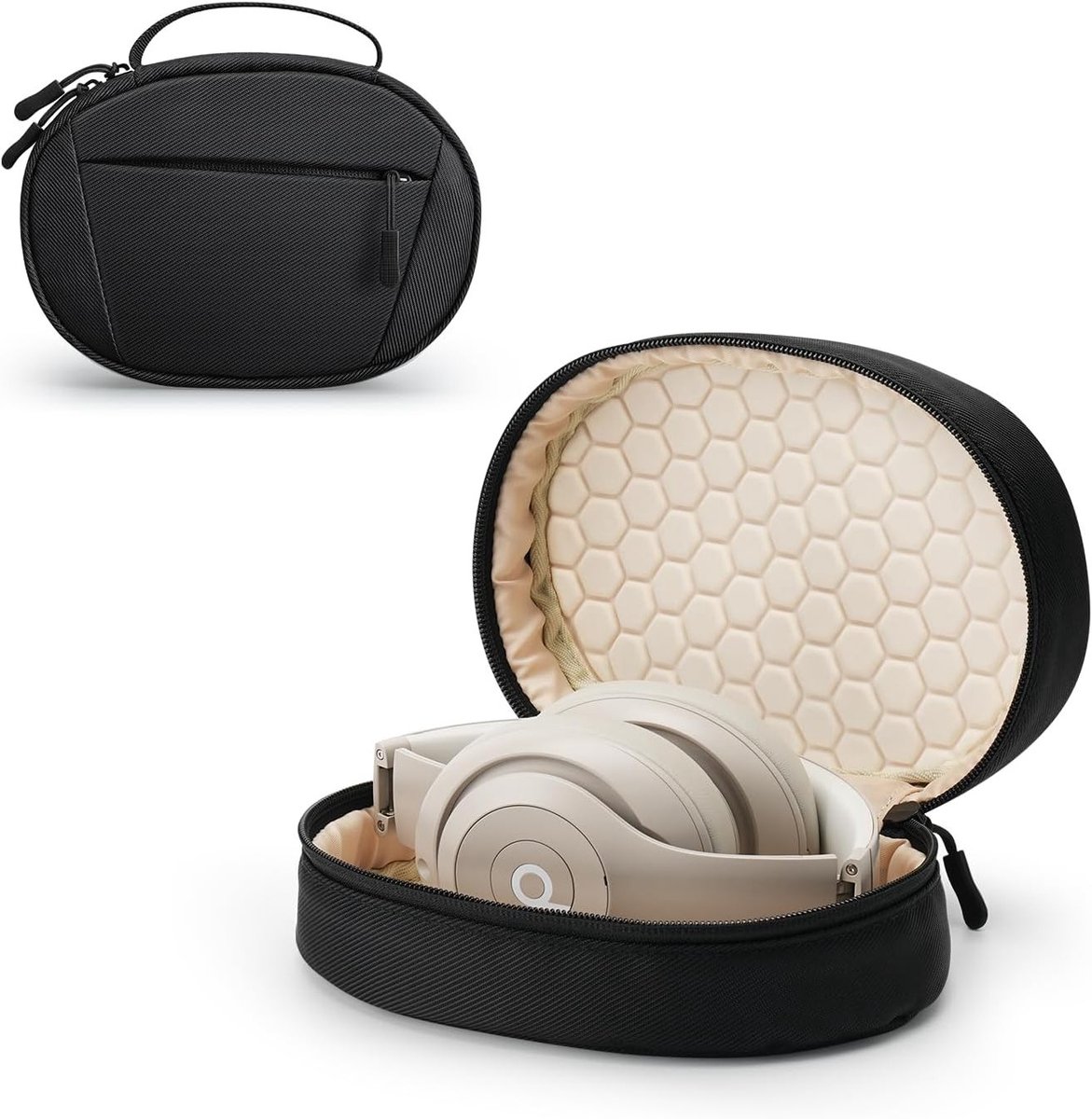 Draagbare en beschermende soft case voor hoofdtelefoons, ideaal voor reizen en opslag