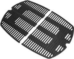 Cast Iron Grill Grate 45.2 x 31.8 cm Geschikt voor Weber Q300 Q320 Q3000 Q3100 Q3200 - Duurzaam en Ondersteunt Perfecte Grillresultaten