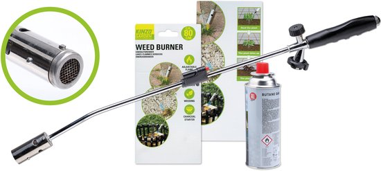 Kinzo Onkruidbrander met Regelbare Gastoevoer Inclusief Gasfles – Voordeelset