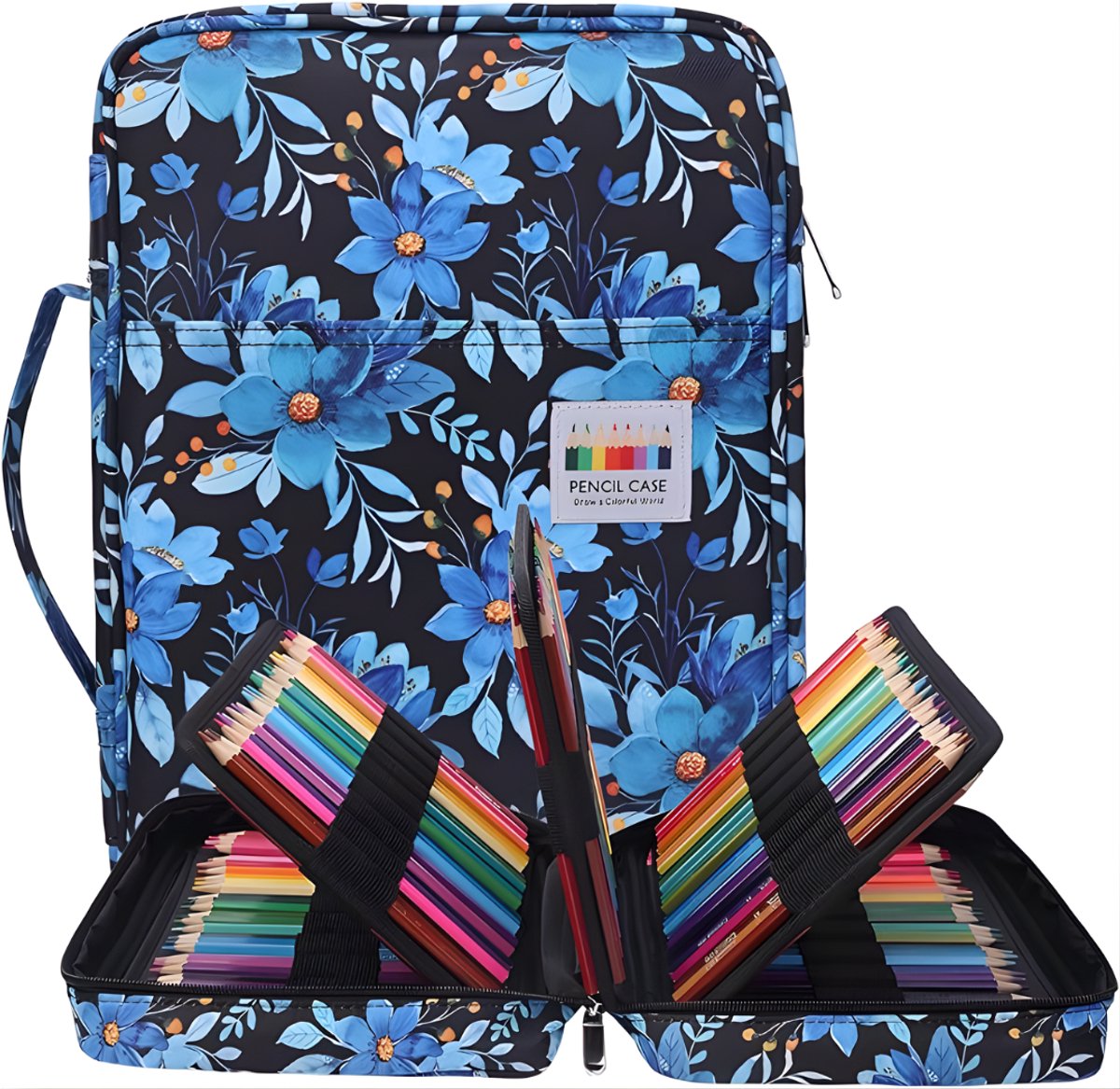 Aura® Tekenset - Tekendoos - Tekenkoffer - Tekenset Volwassenen - Tekendoos Voor Kinderen - Blauw - 30cm x 23cm x 8cm; 850 g