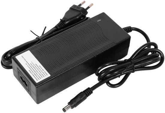 Acculader 42V 2A voor Fatbike Mini – Compacte, veilige oplader 100-240V input – Vervangingslader zwart