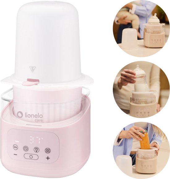 Lionelo ThermUP 4.0 Flessenwarmer - Met Unieke Uitneembare Container - 400W Snel Opwarmen - 6 Functies incl. Steriliseren & Ontdooien - Nachtlampje met 3 Standen - Touchscreen - Temperatuurregeling 25-100°C - Veilig & Hygiënisch Design van LIONELO — afbeelding 3
