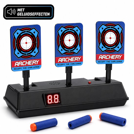 Schietschijf Target - Schietspel Geschikt voor Nerf - Schietdoel - LCD Scorebord - Schietspeelgoed Isa’s friends