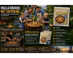El Avion Sazonador Paella kruiden met saffraan - 10 zakjes van 3 gram