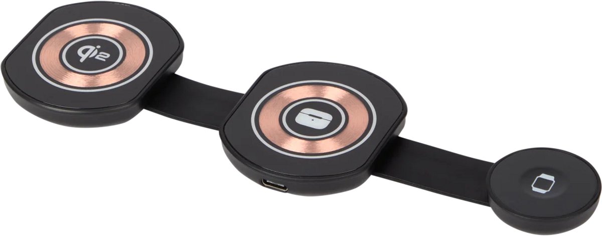 Grundig 3 in 1 Wireless Charger - 15Watt-QI2