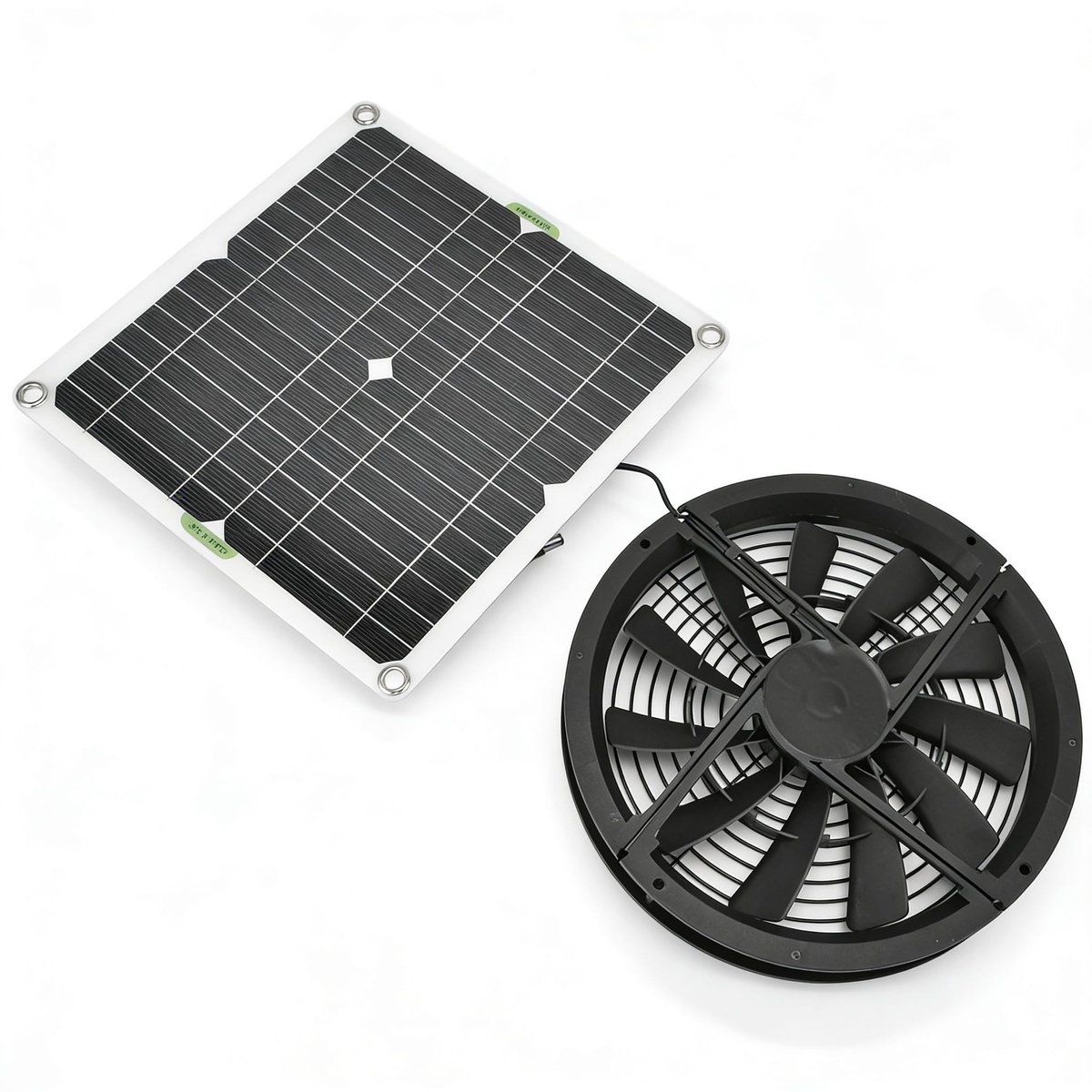 Broeikas Ventilator op Zonne-energie 100 W Zonnepaneelset - Voor Thuis en Kippenhok