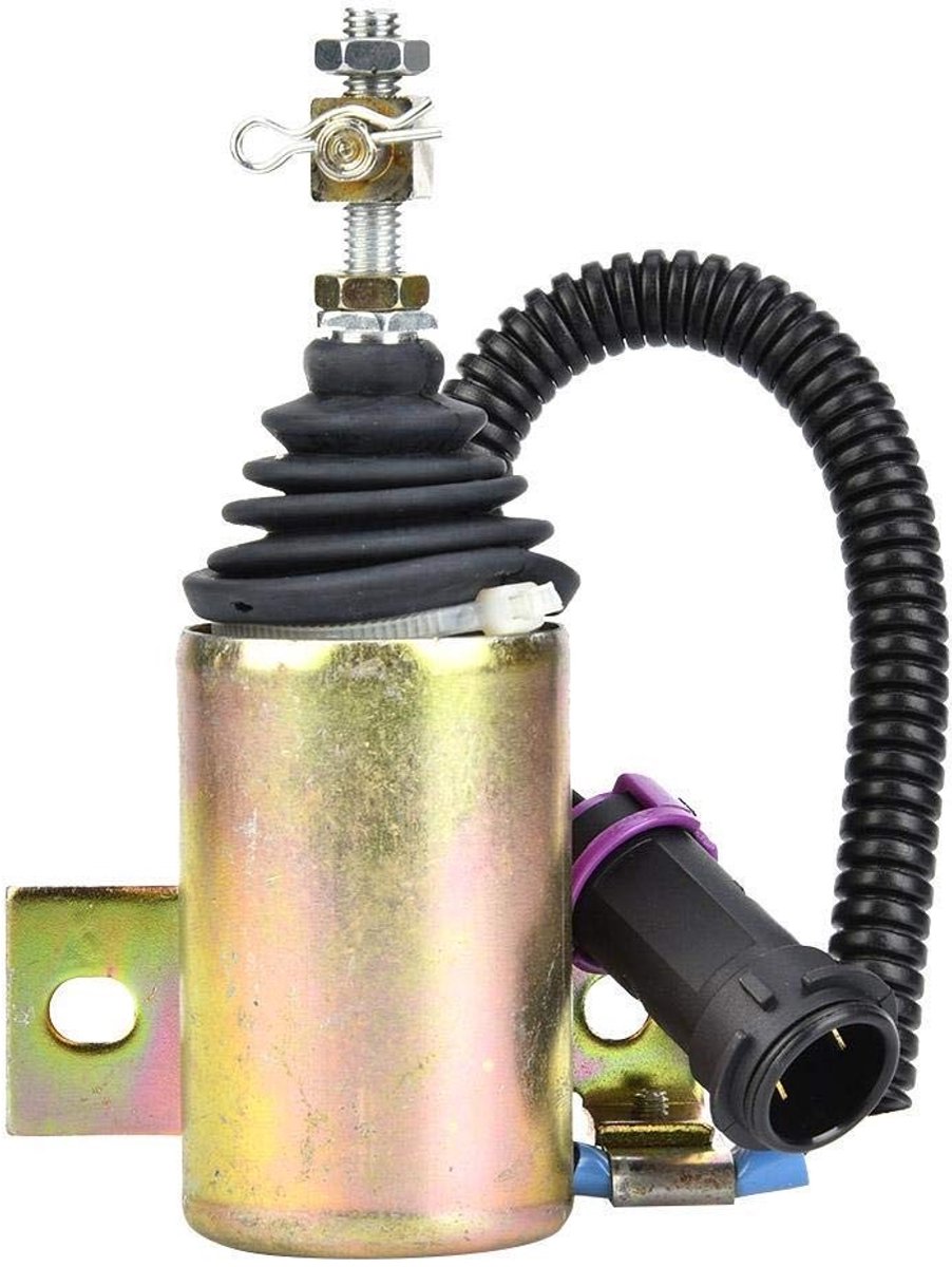 Dailygoody - Electrovanne d'Arrêt de Carburant - Solenoidklep - Duurzaam - 12V - Brandstofafsluiter - Bescherming voor Motor - Geschikt voor Foto