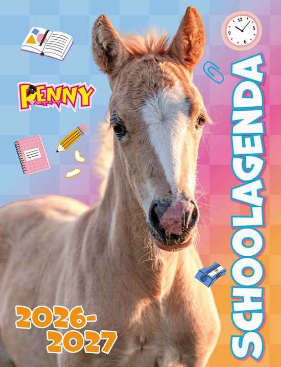 Penny Schoolagenda - Schoolagenda 2026-2027 - Agenda 2026-2027 - Paarden Spullen - Schoolspullen - Meisjes - Meisje - Cadeau - Kinderen - BFF - Organizer - School - Schoolagenda's - Paardencadeaus - 2026 - 2027 - Knutselen Meisjes - Meisjes Speelgoed