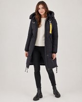 Versano Redwood Vivian Dames Parka 3 kwart lange Winterjas L - Gevoerde Warme Gewatteerde Winterjas - Zwart