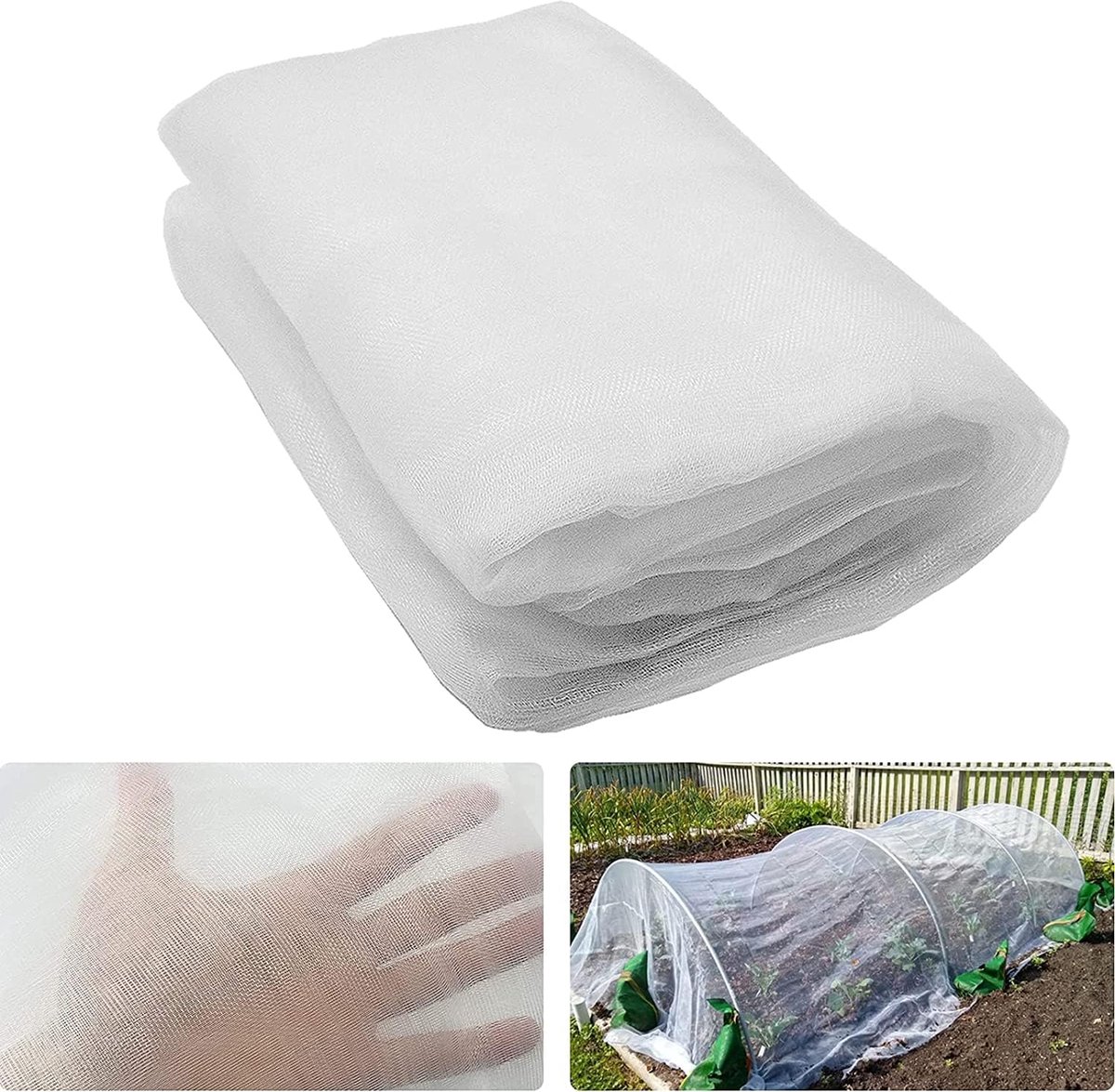 OLOEY Garden Netting3 x 5 m-Fine Mesh Insect Netting for Plant Protection-Mosquito Bug Bird Barrier Mesh Cover for Vegetables Fruits Flowers Raised Beds
