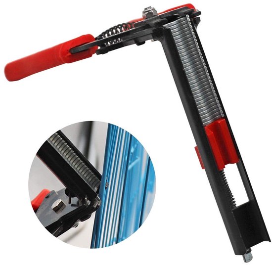 Allecto - Pig Ring Pliers - M Clip Pliers - Ergonomisch en efficiënt - Rood - Bird Mesh Cage - Voor het bevestigen van gaas - 600 clips van Merkloos — afbeelding 4