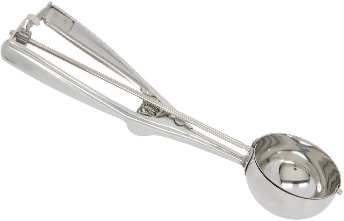 Dailygoody - IJslepel - Roestvrij Staal - Vaatwasmachinebestendig - 6 cm - Voor IJs en Aardappelpurée - Ideaal voor Thuisgebruik - Verzilverd