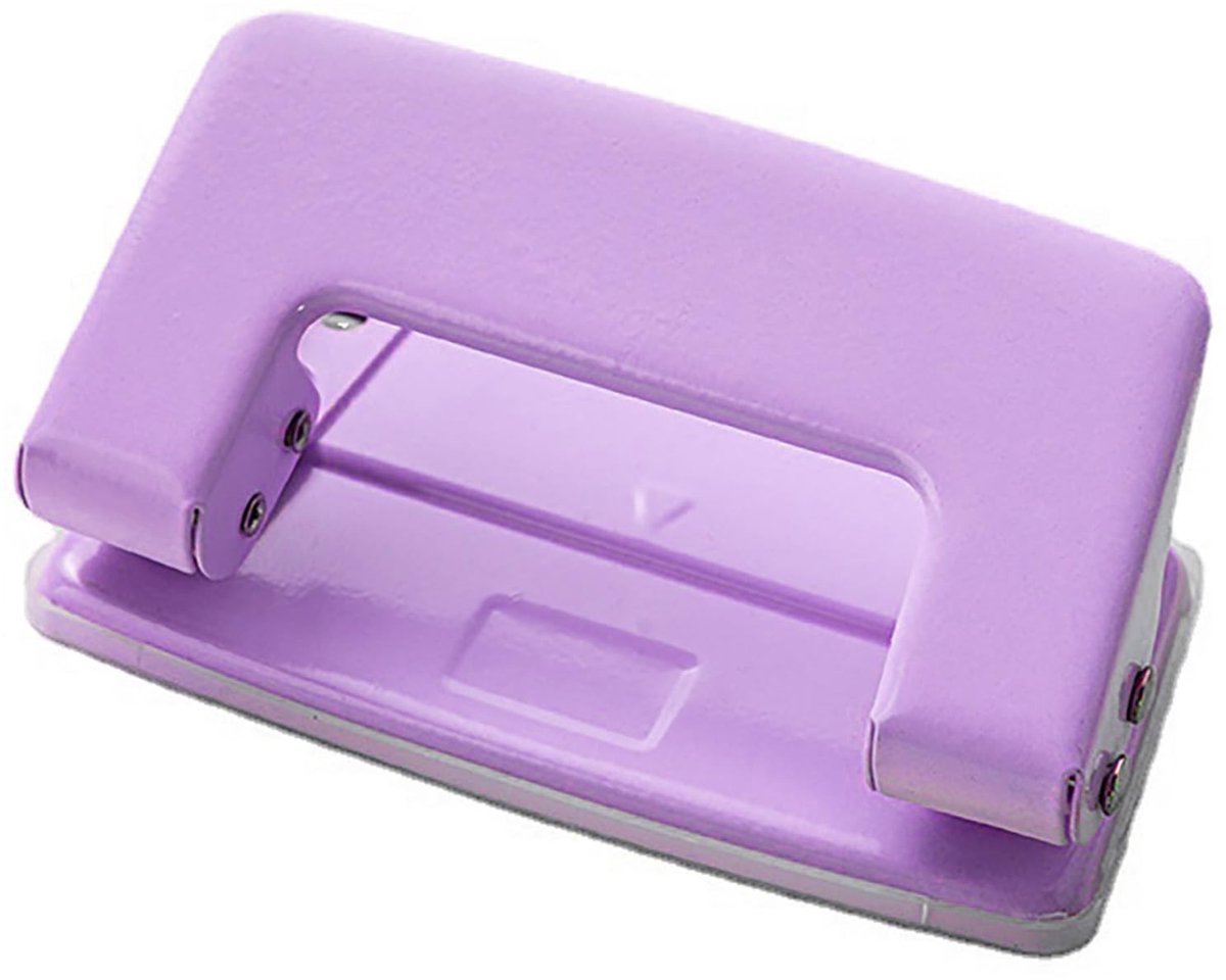 Dailygoody - Perforator - Dubbele gaten - Hoge prestaties - Paars - Kantoorbenodigdheden - Perfect voor studenten en documentenorganizers