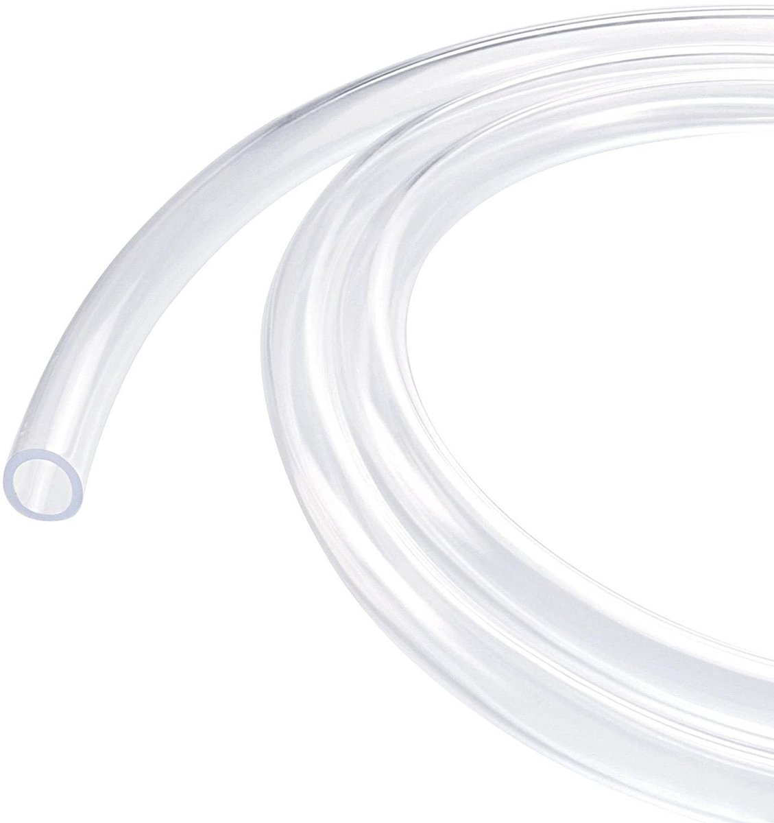 Dailygoody - Transparante PVC Slang - Flexibele Buizen voor Tuinbewatering - Lichtgewicht 5m - Duurzaam en Herbruikbaar - 12mm Buitendiameter - Geschi...