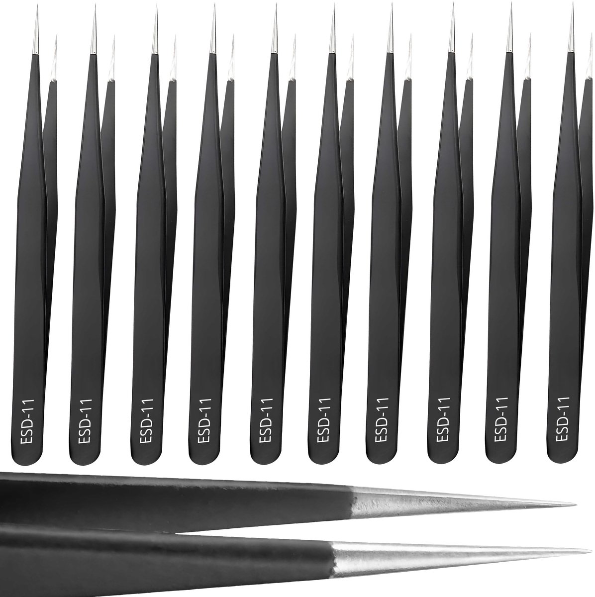 Dailygoody - Precisietangenset - 10 Stuks Antistatisch voor Precisiewerk en Elektronica